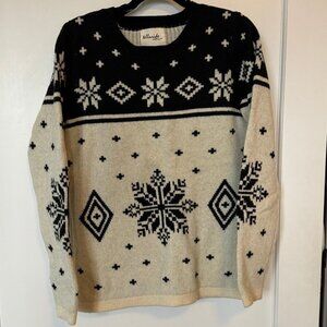 Telluride Clothing Co. Fair Isle Knit Wool Blend Sweater sz Small